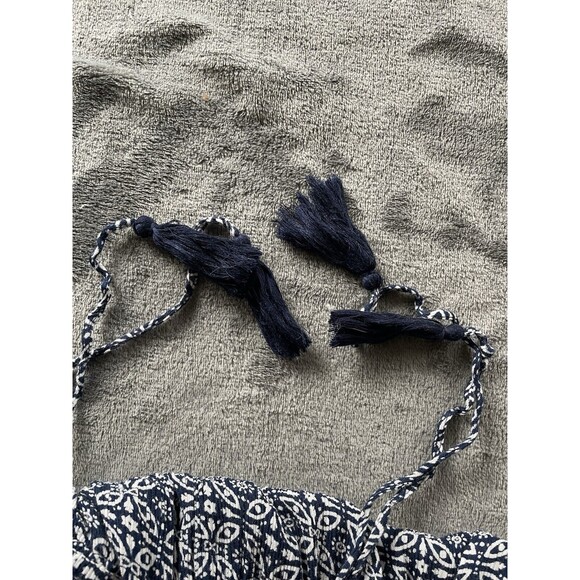 Lulus Maxi Dress Small Blue Field Day Spaghetti Tie-Straps Resort Beach Boho - Picture 12 of 12